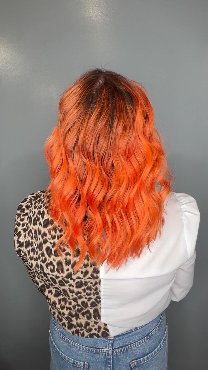 Colore fantasia ramato-arancio acceso firmato Spazio Zero